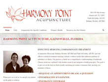 Tablet Screenshot of harmonypointacupuncture.com